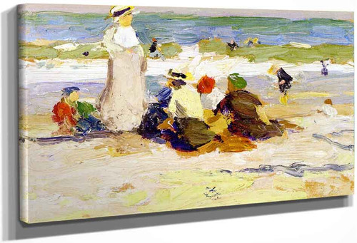 At The Beach1 By Edward Potthast