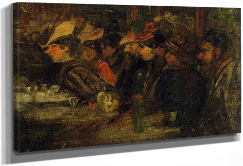 At The Cafe By George Benjamin Luks