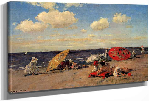 At The Seaside By William Merritt Chase