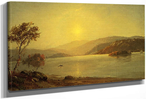 Autumn By The Lake5 By Jasper Francis Cropsey By Jasper Francis Cropsey