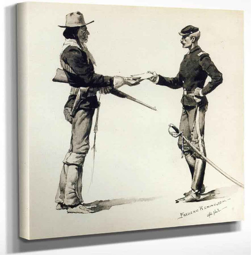 The Dispatch Bearer Troop B United States Scouts By Frederic Remington Art Reproduction