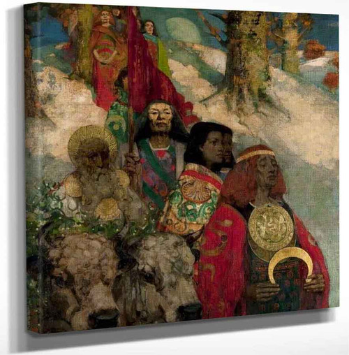 The Druidsbringing In The Mistletoe By George Henry R.A. R.S.A. R.S.W. By George Henry R.A. R.S.A. R.S.W. Art Reproduction