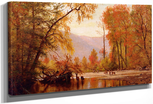 Autumn On The Delaware By Thomas Worthington Whittredge