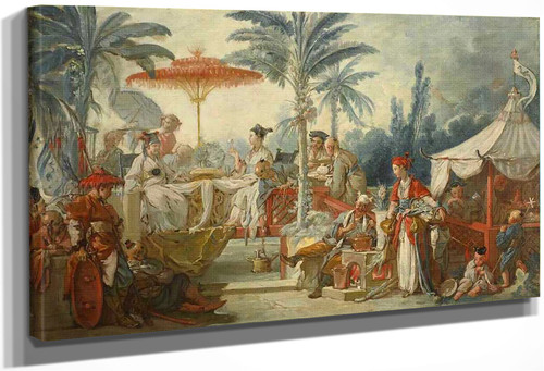 Banquest Of The Chinese Emperor By Francois Boucher
