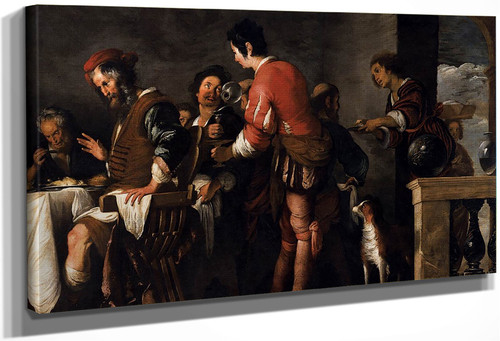 Banquet At The House Of Simon By Bernardo Strozzi