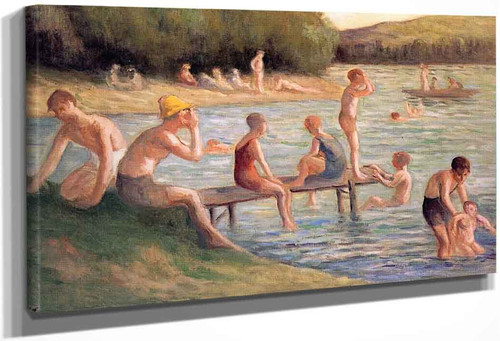 Bathers By Maximilien Luce By Maximilien Luce