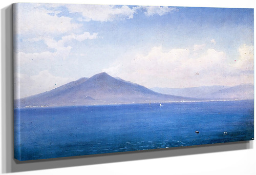 Bay Of Naples, Vesuvius, From Sorrento By William Stanley Haseltine