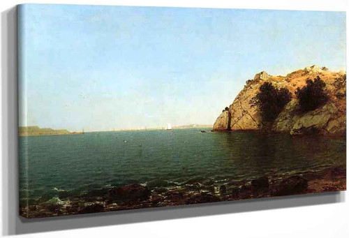 Bay Of Newport By John Frederick Kensett By John Frederick Kensett