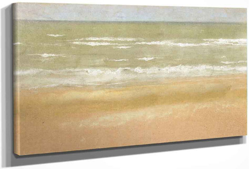 Beach At Low Tide By Edgar Degas