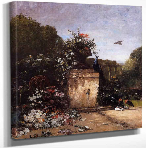 The Garden By Eugene Louis Boudin Art Reproduction