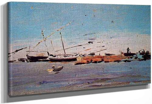 Boats By Ignacio Pinazo Camarlench By Ignacio Pinazo Camarlench