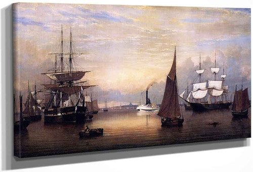 Boston Harbor2 By Fitz Henry Lane