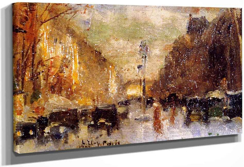 Boulevard In Paris By Lesser Ury