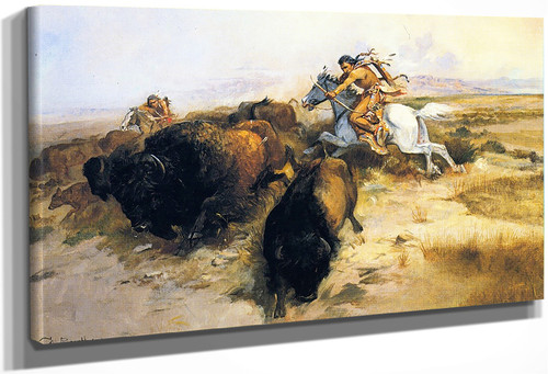 Buffalo Hunt 2 By Charles Marion Russell