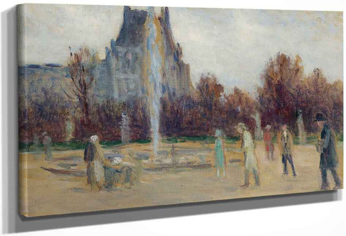 By The Fountain By Maximilien Luce By Maximilien Luce