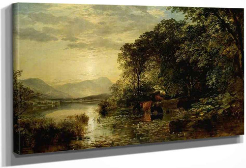 By The Lake, Cumberland By Samuel Bough