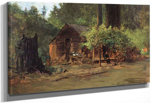 Cabin In The Woods By Jules Tavernier