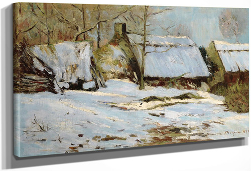 Cabins Under Snow By Maxime Maufra By Maxime Maufra