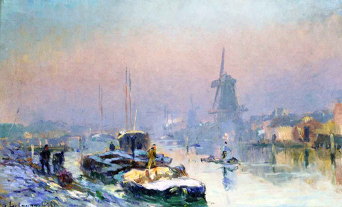Canal In Holland By Albert Lebourg By Albert Lebourg
