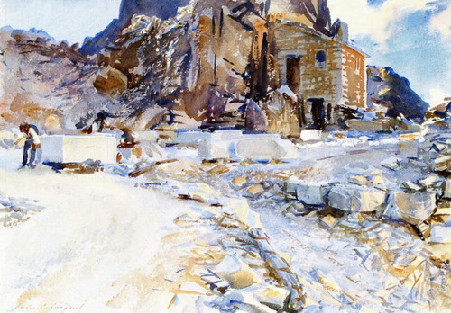 Carrara Little Quarry By John Singer Sargent By John Singer Sargent