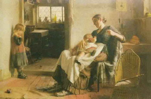 Cat And Mouse By Arthur Hacker By Arthur Hacker