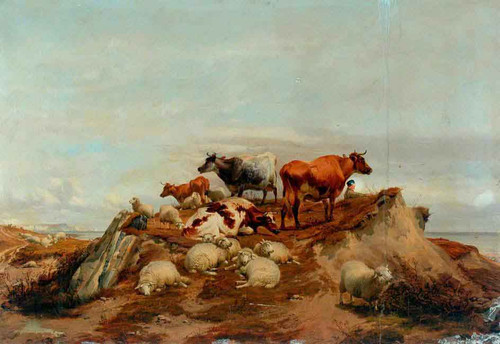 Cattle4 By Thomas Sidney Cooper By Thomas Sidney Cooper