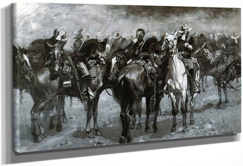 Cavalry In An Arizona Sandstorm By Frederic Remington