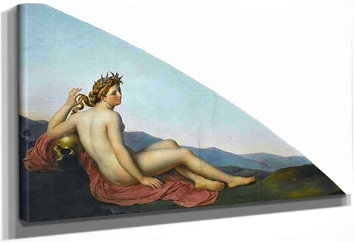 Ceiling Of The Ballroom Of Compiegne Castle, Naiad By Anne Louis Girodet De Roussy Trioson