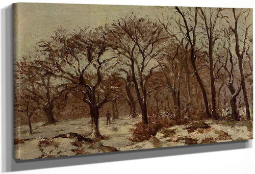 Chestnut Orchard In Winter By Camille Pissarro