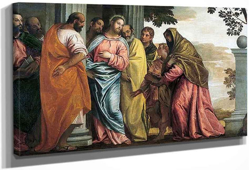 Christ Meeting Sons And Mother Of Zebedee By Paolo Veronese