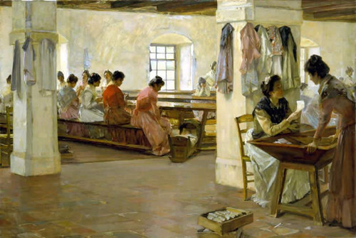 Cigar Makers Of Seville By Walter Gay