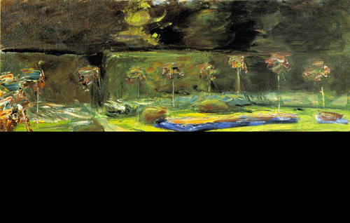 Circular Flower Bed In The Hedge Garden By Max Liebermann By Max Liebermann