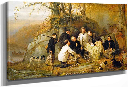 Claiming The Shot A Group Of Portraits After The Hunt In The Adirondacks By John George Brown By John George Brown