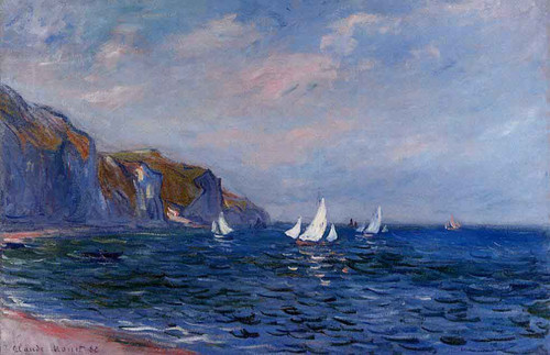 Cliffs And Sailboats At Pourville By Claude Oscar Monet Cliffs And Sailboats At Pourville By Claude Oscar Monet