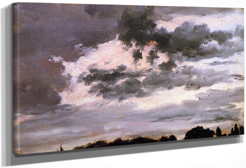 Cloud Study By Adolph Von Menzel By Adolph Von Menzel