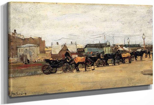 Coaches In Scheveningen By Floris Arntzenius