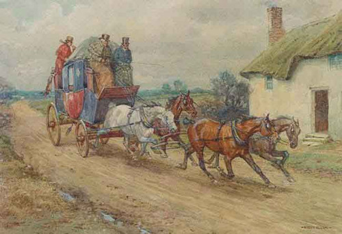Coaching Scene By George Goodwin Kilburne By George Goodwin Kilburne