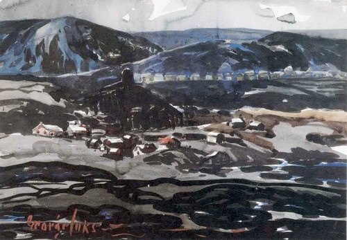 Coal Mining Town By George Benjamin Luks