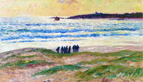 Coast Of Brittany By Henri Moret By Henri Moret
