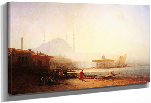 Constantinople, Soleil Couchant By Felix Francois Georges Philbert Ziem