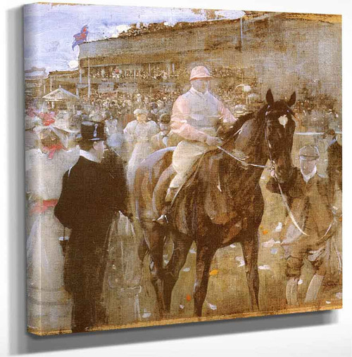 The Race Course By Joseph Crawhall Art Reproduction