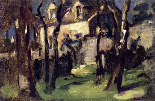 Cottage At Corstorphine By Samuel John Peploe