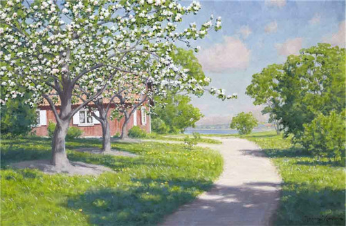 Cottage By The Water1 By Johan Krouthen