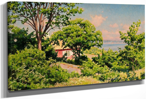 Cottage By The Water By Johan Krouthen