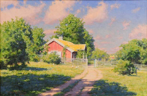 Cottage With Veranda By Johan Krouthen