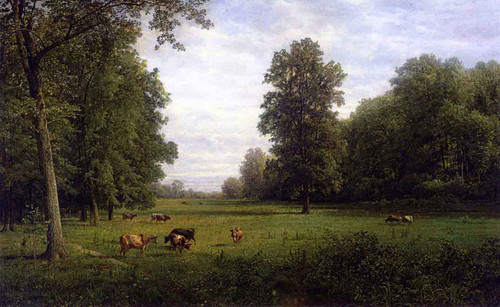 Cows In A Pasture By William Trost Richards By William Trost Richards Cows In A Pasture By William Trost Richards By William Trost Richards