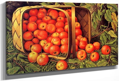 Crab Apples Tumbling From A Basket By Levi Wells Prentice By Levi Wells Prentice