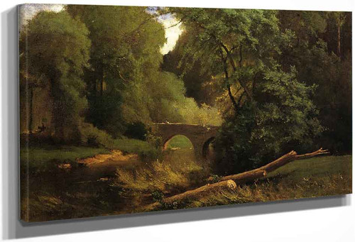 Cromwell's Bridge By George Inness By George Inness