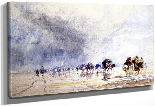 Crossing Lancaster Sands By David Cox By David Cox