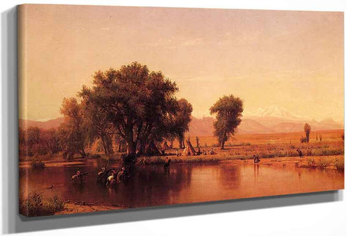 Crossing The Ford By Thomas Worthington Whittredge